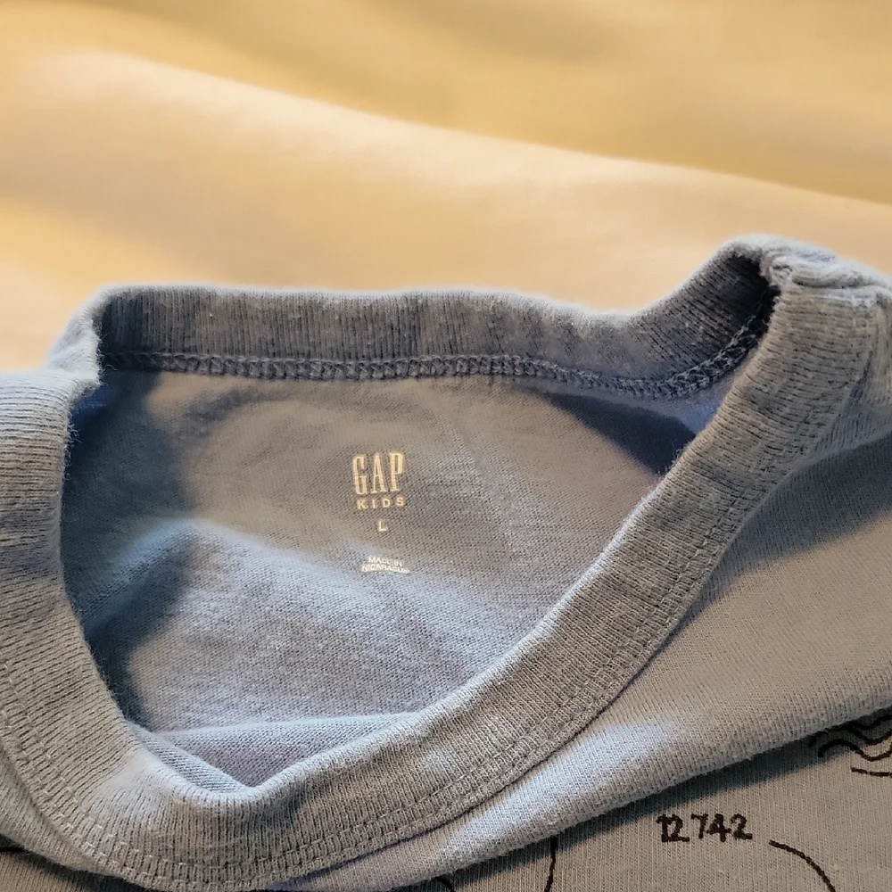 GAP Gray Short Sleeve Tee with Ramen Graphic - Picture 2 of 3